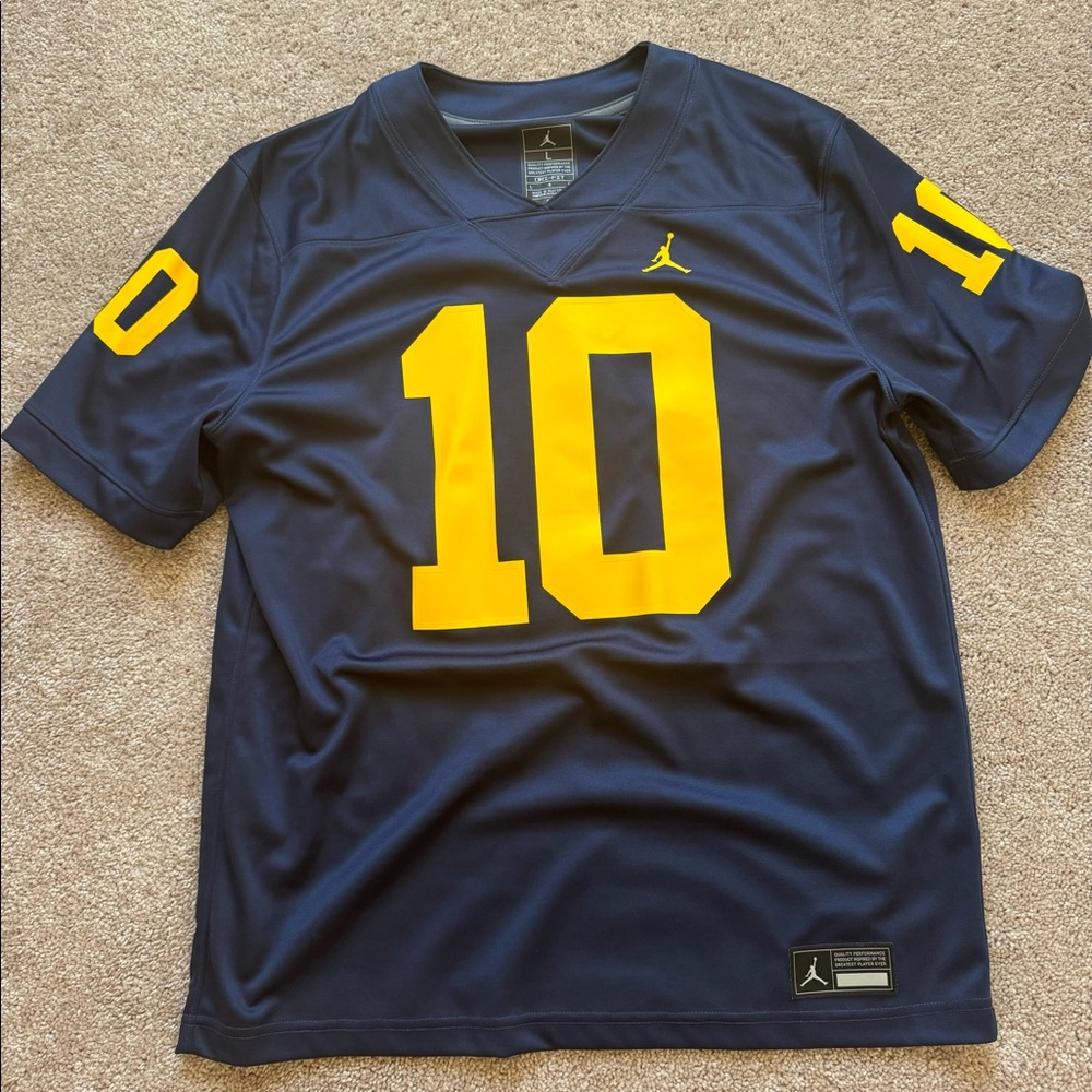 Michigan Wolverines Tom Brady Jersey Jordan Brand Large- Brand New (worn once)